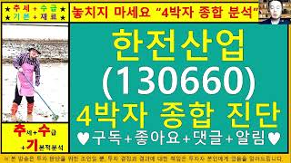 한전산업(130660)4차원종목진단및향후주가전망 추수기(추수)전문가
