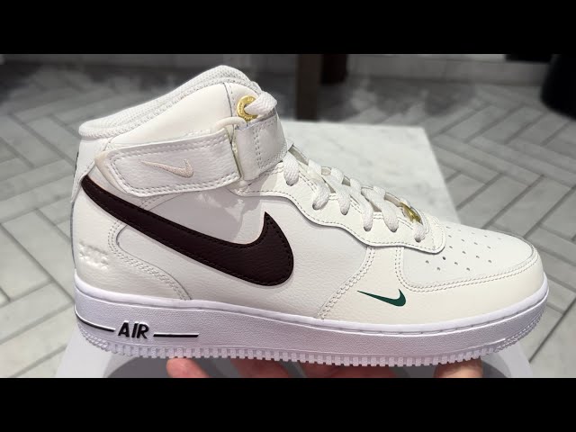 Nike Air Force 1 Mid 40th Anniversary Sail Brown Basalt Shoes 
