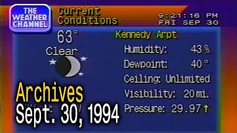 The Weather Channel Archives - September 30, 1994 - Evening