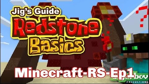 Minecraft Redstone Basics Episode 1