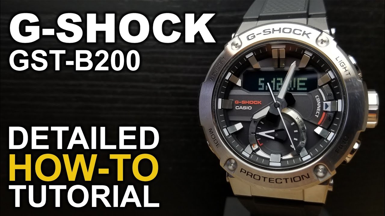 Gshock GST-B200 - Detailed how to turorial on module 5608