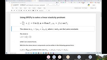 Finite Element example with SFEPY