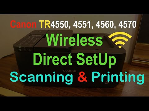 Canon Pixma TR4550 Wireless Direct SetUp, Wireless Scanning & Printing !!