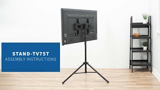 STAND-TV75T Portable Tripod TV Stand Assembly by VIVO