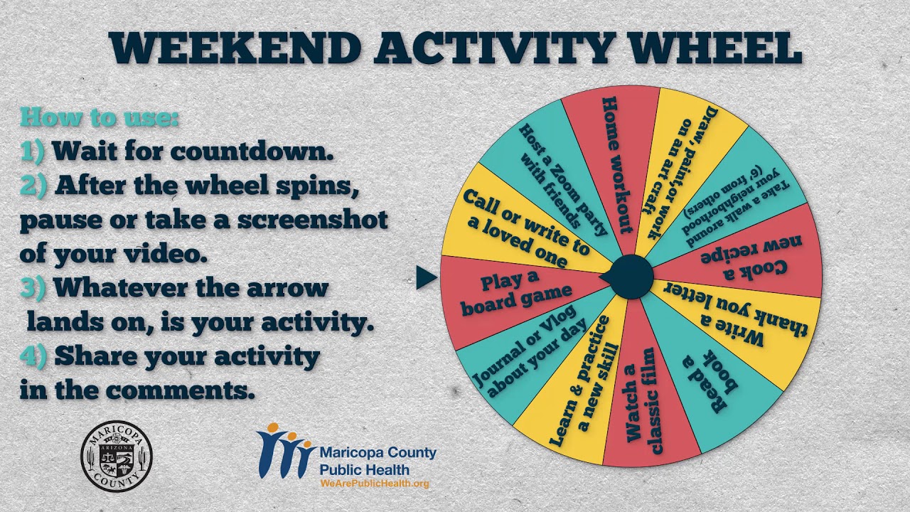 Need activity ideas? Spin the Wheel! 