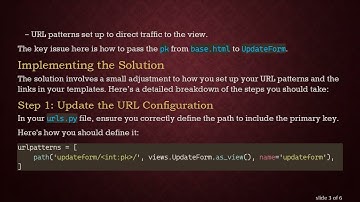 How to Pass a Primary Key to a View in Django