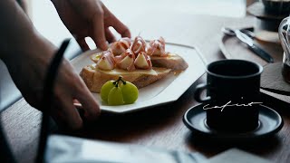 7日間のお気に入りの朝食と、コーヒー。