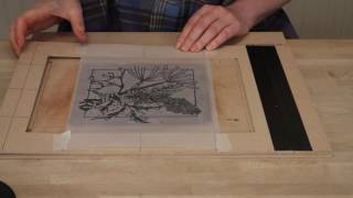 Lino Printing:  Multi-block linocut printing using a Key Block method.