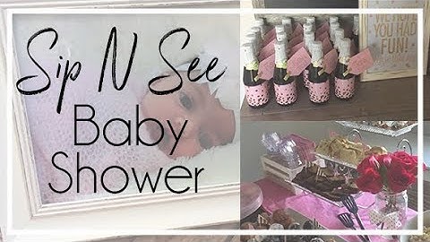 Best Baby Shower Idea | Sip and See Theme