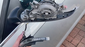 Audi A3 2012 Wing mirror indicator removal.