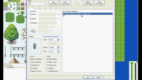 Rpg Maker XP Event Command Tutorial: Common events and running