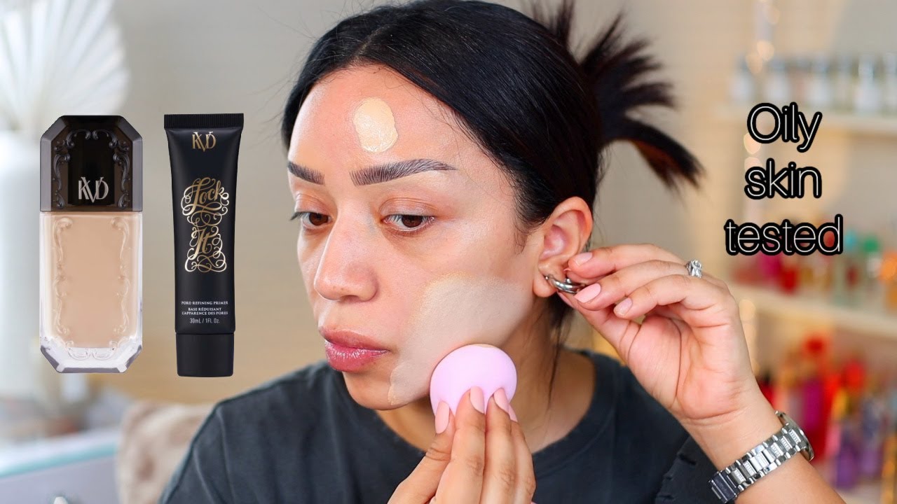 KVD Good Apple Serum Foundation Is it REALLY for OILY SKIN?? YouTube