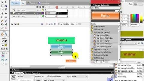 Flash 8: Membuat Drop Down Menu