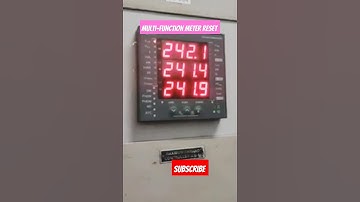 Multifunction Meter Reset #youtube #pcc #substation #calibration #viral video #energy #yt