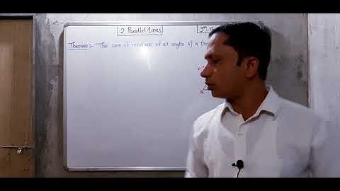 2. Parallel line.  Theorems. 9th. Geometry. Part 2. By SGT Classes.  By GOVIND AINKAR sir