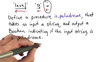 Palindromes - Intro to Computer Science