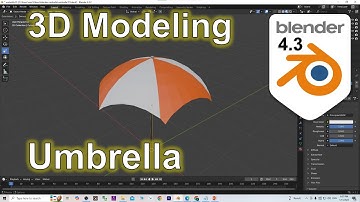 Blender Umbrella 3D Modeling Workflow #blender #umbrella #tutorial #workflow #3dmodeling