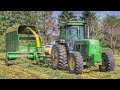 Chopping Hay 2020 in Iowa - John Deere 4450, 3970 Chopper, & 716a Wagons