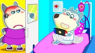 No No Lycan, Don't Pretend to be Sick at the Hospital! 🐺 Funny Stories for Kids @LYCANArabic
