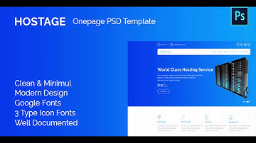 Hostage Hosting PSD Template | Themeforest Website Templates and Themes