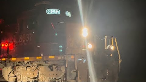 CSX W010 Welded Rail Train Led by a Pair of SD40-2s in Augusta, GA