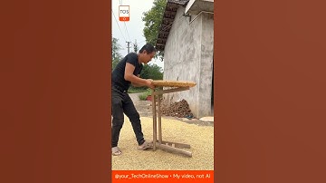 GRAIN MASTERY 🌾 power of simplicity#shorts #crafts #skills #farming #innovation