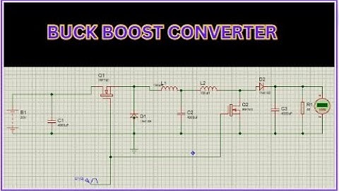 BUCK BOOST Converter simulation in proteus  || DC-DC BUCK BOOST CONVERTER || Proteus Tutorial