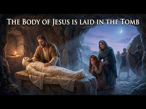 Joseph of Arimathea Buries Jesus – The Stone Is Rolled Across the Tomb