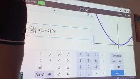 Table of values feature on Desmos