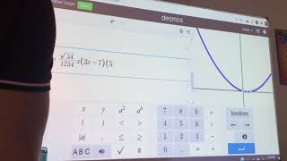 Table of values feature on Desmos