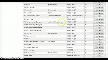 Koha ILS subscriptions : journal numbering pattern overview