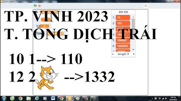 Lập Trình Scratch TÍNH TỔNG DỊCH TRÁI | VDD SHOA