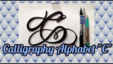 Modern Calligraphy Alphabet C|Calligraphy for beginners