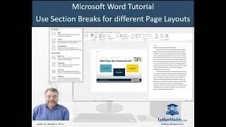 Microsoft Word Tutorial: Use Section Breaks for Different Headers, Footers, orientation & margins How To Use Section Breaks In Microsoft Word Developer Maddy
