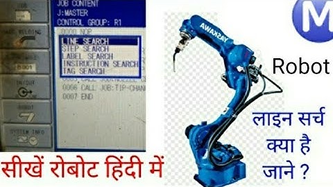 how to line srarch  robot program working#yaskawa #robot #mahesh  t