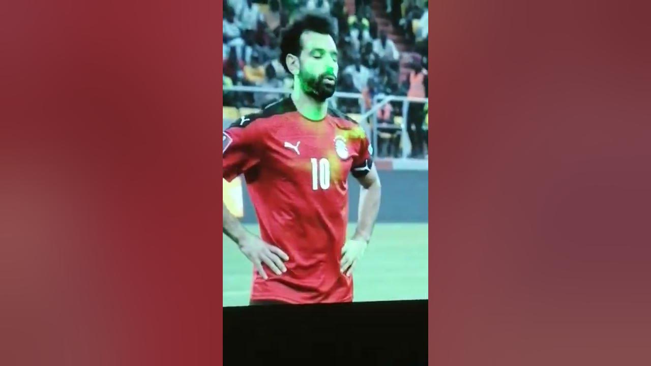 Mohammed Salah blinded with laser pointer penalty #salah #ägypten #