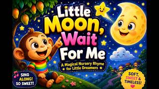 Little Moon, Wait For Me | Animated Video Cartoon | Magical Nursery Rhyme for Kids screenshot 2