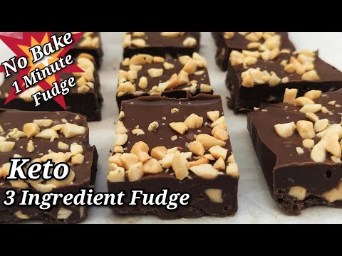 How To Make KETO Chocolate Fudge Recipe  SUGAR FREE  Low Carb keto Dessert Recipe