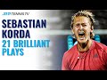 21 Brilliant Sebastian Korda Tennis Plays 🔥