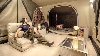 [SUB] Living in a tent for 4 months. Cozy sofa. Wood stove. Camping vlog. Solo camping. by 아야캠핑 AYACAMPING 124,560 views 6 months ago 26 minutes