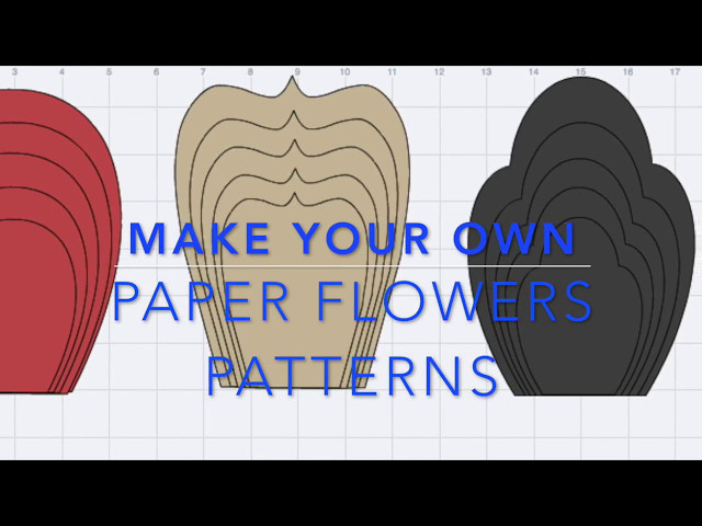 Make your own Paper Flowers Pattern in Design Space - YouTube 40-flower-petal-templates-world-of-printables