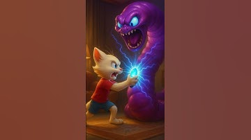 Mèo con biến đổi thành quái vật đun #shorts #cat #ai #meow #meo