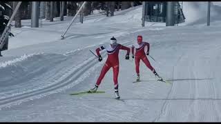 Сравните технику лыжного хода 2-х лучших лыжниц России - Степановой и Пеклецовой.