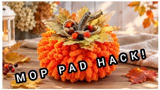 🎃I Turned a Mop Pad Into a Pumpkin!!! Step-by-Step Tutorial
