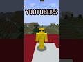 Minecraft but if i take damage i switch youtubers