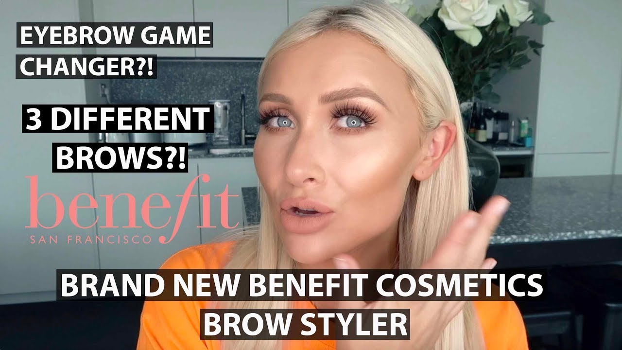 EYEBROW ROUTINE | BRAND NEW BENEFIT COSMETICS BROW STYLER - YouTube