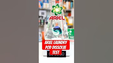 Ariel Pod Dissolve Test #laundry #science