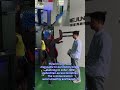 Three foreign customers came to our factory