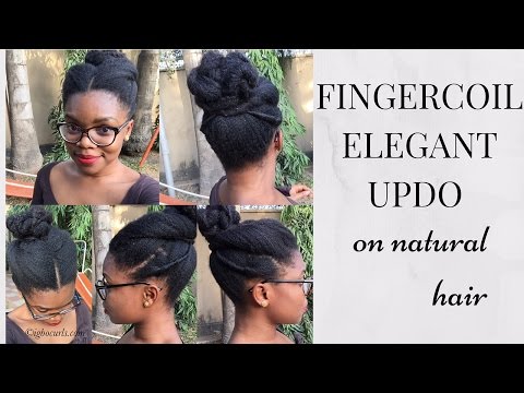 Fingercoil Elegant Updo Video Igbocurls