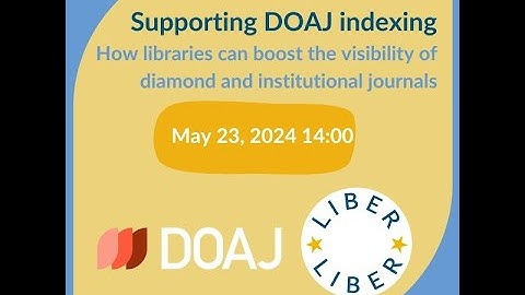 Supporting DOAJ indexing: How libraries boost the visibility of diamond and institutional journals